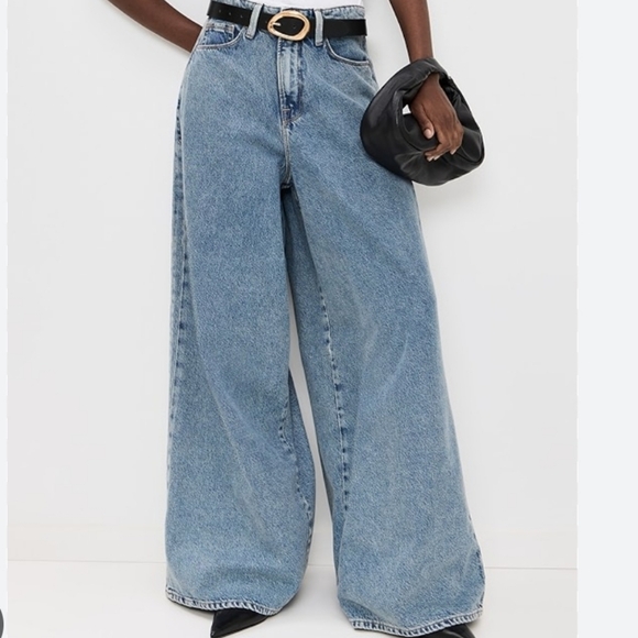 Good American Extreme Wide Leg Jeans Plus Size 15 - Picture 1 of 13